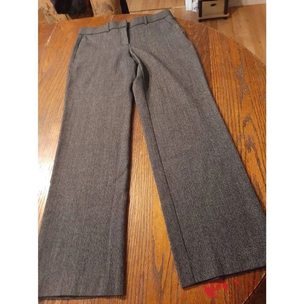 4P Sag Harbor Stretch Petite Flat Front Black Grey Dress Pants with Pockets